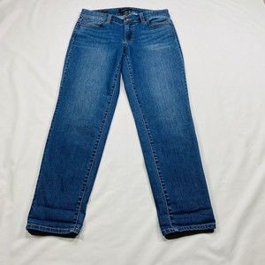 Talbots Jeans Womens Size 6 Flawless 5 Pocket Boyfriend Faded Stretch Blue